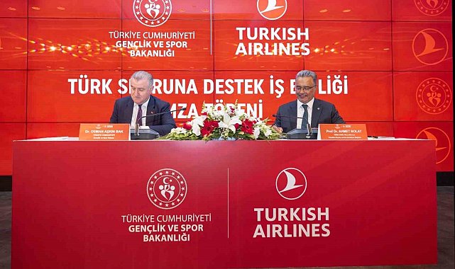 THY ile ile Gençlik ve Spor Bakanlığı arasında "Türk Sporuna Destek" iş birliği protokolü imzalandı