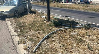 Tır ve otomobil çarpıştı, 1 kişi yaralandı