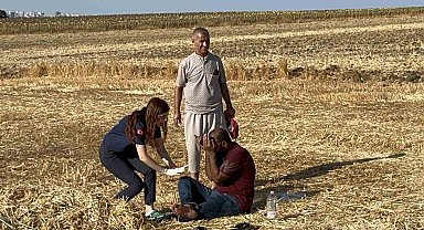 Tırı yandı, yaralandı, "Beni burada bırakın" diyerek yere yatıp ağladı