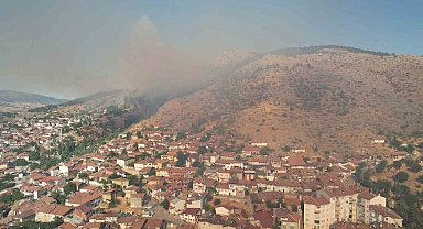 Tokat'ta otluk alanda başlayan yangın ağaçlık alana sıçradı