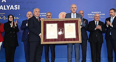 Trabzon'a 101 yıl sonra İstiklal Madalyası takdim edildi