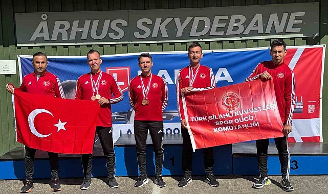 TSK Spor Gücü Erkek Tüfek Atış Takımı'ndan 300 metre Ateşli Silahlar Tüfek branşında Avrupa 3'üncülüğü