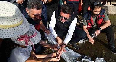 Tunceli'de 850 bin adet balık suyla buluşturuldu