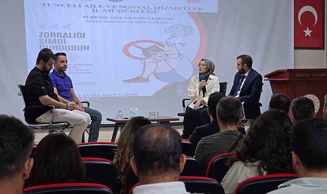 Tunceli'de "Akran zorbalığı ve siber zorbalık" söyleşisi