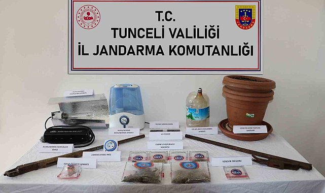 Tunceli'de uyuşturucu operasyonu