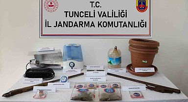 Tunceli'de uyuşturucu operasyonu