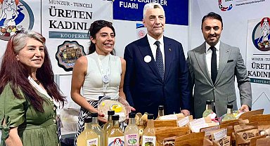 Tuncelili kadınlar Türkiye Kooperatifler Fuarı'nda