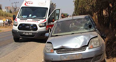 Turgutlu'da otomobilin çarptığı yaya ağır yaralandı