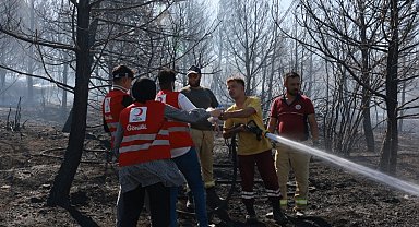 Türk Kızılay'ın orman yangınlarıyla mücadeleye desteği sürüyor