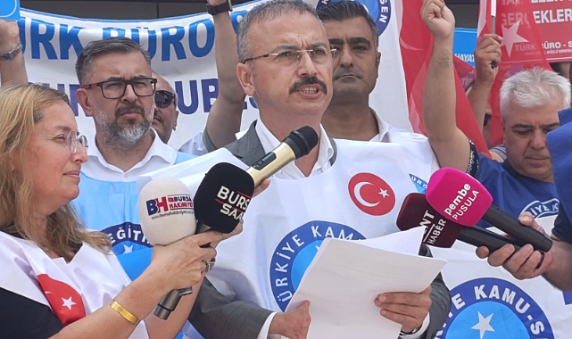 Türkiye Kamu-Sen Bursa İl Temsilcisi İbrahim Bulut Basın Açıklamsı Yaptı