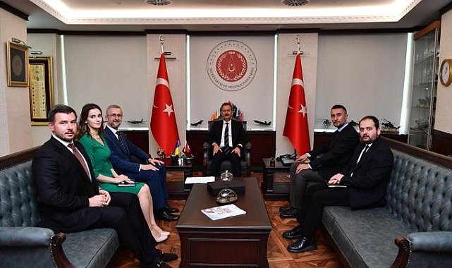 Ukrayna Büyükelçisi Celal'den Savunma Sanayii Başkanı Görgün'e ziyaret