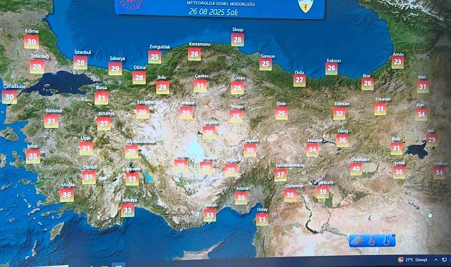 Ülke genelinde hava sıcaklıkları mevsim normalleri civarına düşüyor