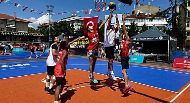 Ümraniye'de '3x3 Sokak Basketbolu' heyecanı yaşandı