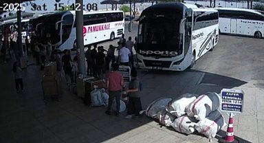 Uzman çavuşun otobüs geç geldi diye silah çektiği anlar kamerada