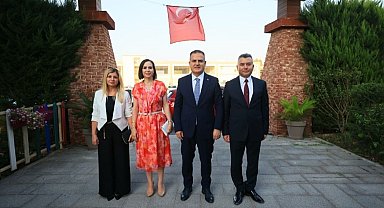 Vali Akbıyık'tan Tuğgeneral Büyük'e plaketli uğurlama
