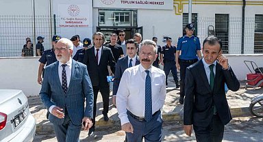 Vali Aksoy, Sarıcakaya'da sağlık tesislerini ziyaret etti