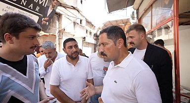 Vali Masatlı, Tarihi Uzun Çarşı'daki çalışmaları inceledi