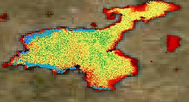 Van Gölü'ndeki kirlilik uydu görüntülerine yansıdı