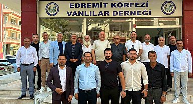 Van TSO heyetinden Edremit Körfezi Vanlılar Derneği'ne anlamlı ziyaret