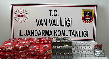 Van'da gümrük kaçağı malzemeler ele geçirildi