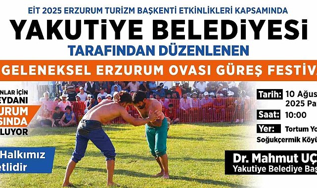 Yakutiye Belediyesi'nden ata sporuna destek: 2. Geleneksel Erzurum Ovası Güreş Festivali'ne geri sayım