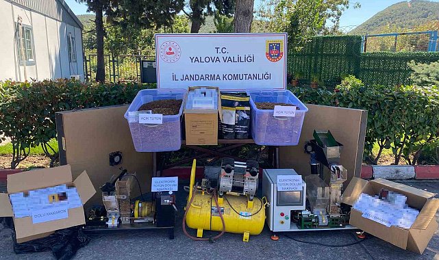 Yalova'da kaçak tütün operasyonunda 1 tutuklama