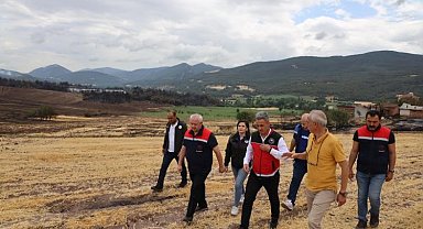 Yangın bölgesinde çalışamalar devam ediyıor