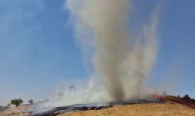 Yangında duman hortumu oluştu