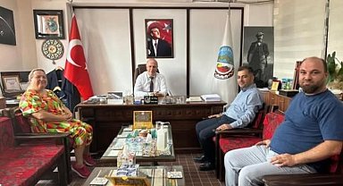 Yeni Kadastro Amiri Atasoy, Başkan Torun ile bir araya geldi