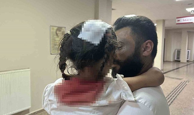 Yüksekova'da başından parke taşı düşen 5 yaşındaki Avesta ölümden döndü