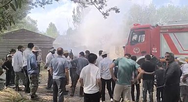Yüksekova'da ot yangını: Bin bağ ot küle döndü