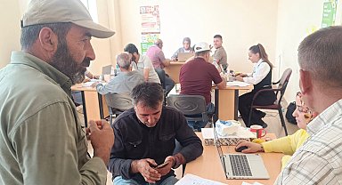 Yüksekova'da tarım sayımı devam ediyor