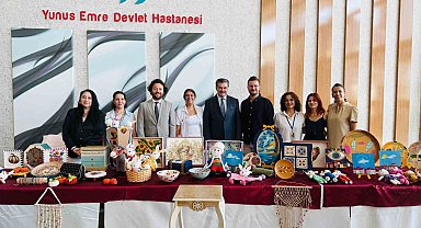 Yunus Emre Devlet Hastanesi'nde 'Geleneksel El Sanatları Sergisi' açıldı
