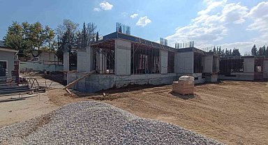 Yunusemre Mesleki Eğitim Merkezi'nin inşaatı yüzde 50 tamamlandı