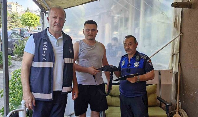 Zabıta ekiplerinden örnek davranış