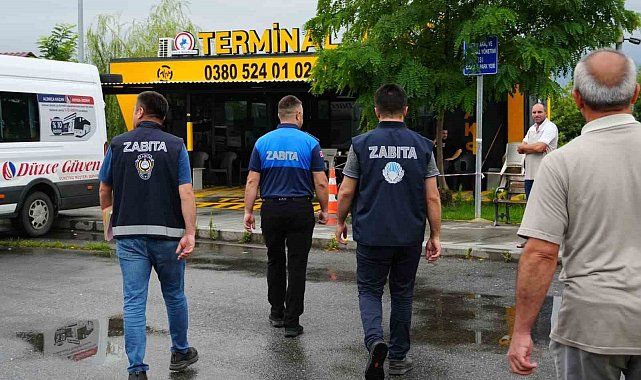 Zabıta ve il sağlıktan terminalde denetim