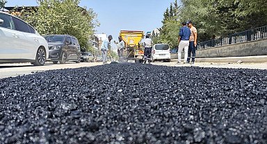 Zarar gören Kavi Caddesi onarılıyor