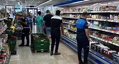 Zile zabıta ekiplerinden marketlerde sıkı denetim