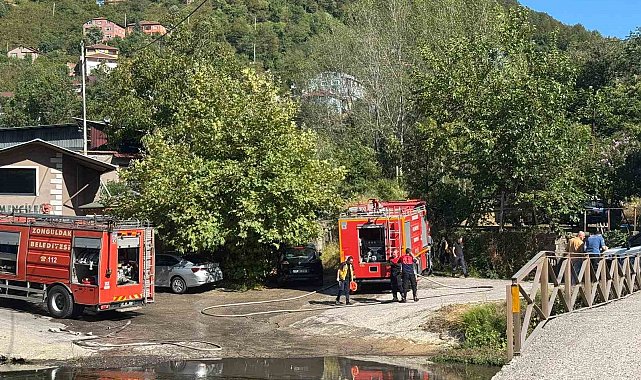Zonguldak'ta ormanlık alanda çıkan yangın kısa sürede söndürüldü