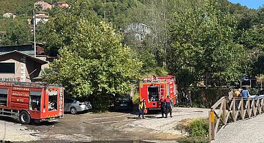 Zonguldak'ta ormanlık alanda çıkan yangın kısa sürede söndürüldü