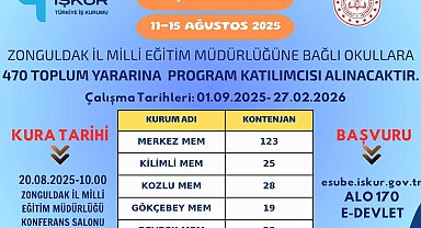 Zonguldak'taki okullara 470 personel alınacak