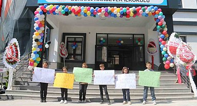 12 derslikli okul törenle hizmete açıldı