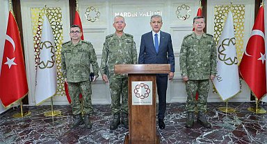 2. Ordu Komutanı Korgeneral Topaloğlu, Mardin Valisi Akkoyun ile bir araya geldi