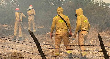 3 evin yandığı köyde müdahale devam ediyor