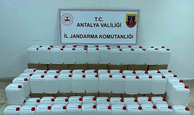 500 litre kaçak alkol ele geçirildi