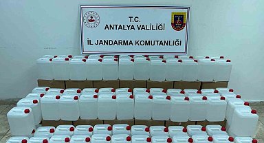 500 litre kaçak alkol ele geçirildi