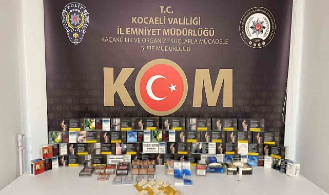 6 bin 720 dal içi tütünle doldurulmuş makaron ele geçirildi