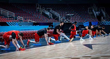 A Milli Erkek Basketbol Takımı, Sırbistan maçı hazırlıklarını sürdürdü