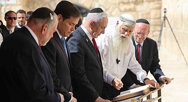 ABD Dışişleri Bakanı Rubio, Netanyahu ile Ağlama Duvarı'nda