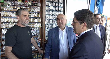 Adalet Bakanı Tunç, Çanakkale'de esnafın taleplerini dinledi